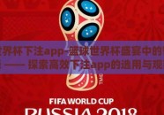 篮球世界杯下注app-篮球世界杯盛宴中的智趣抉择 —— 探索高效下注app的选用与观察