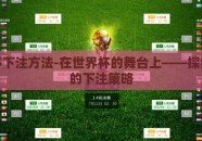 世界杯下注方法-在世界杯的舞台上——探索有效的下注策略