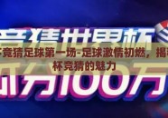 世界杯竞猜足球第一场-足球激情初燃，揭秘世界杯竞猜的魅力