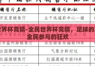 全民世界杯竞猜-全民世界杯竞猜，足球的激情与全民参与的狂欢