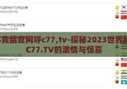 世界杯竞猜官网呼c77,tv-探秘2023世界杯竞猜，C77.TV的激情与惊喜