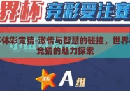 世界杯体彩竞猜-激情与智慧的碰撞，世界杯体彩竞猜的魅力探索