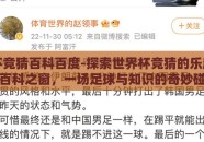 世界杯竞猜百科百度-探索世界杯竞猜的乐趣与百度百科之窗，一场足球与知识的奇妙碰撞