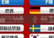 世界杯竞猜冠军赔率-从观察者角度见证，2022世界杯竞猜冠军赔率的智趣经济