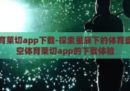 星空体育莱切app下载-探索星辰下的体育盛宴，星空体育莱切app的下载体验