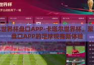 卡塔尔世界杯盘口APP-卡塔尔世界杯，聚焦智能盘口APP的足球观赛新体验