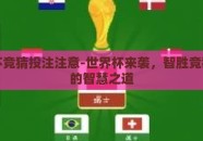 世界杯竞猜投注注意-世界杯来袭，智胜竞猜投注的智慧之道