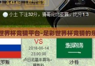 足彩世界杯竞猜平台-足彩世界杯竞猜的乐与趣