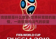 世界杯竞猜那是什么意思-世界杯竞猜的趣味与激情，一场智慧与运气的较量