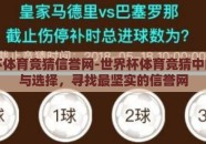 世界杯体育竞猜信誉网-世界杯体育竞猜中的信任与选择，寻找最坚实的信誉网