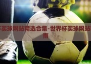 世界杯买球网站精选合集-世界杯买球网站精选指南