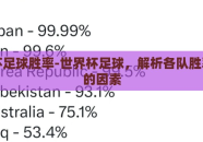 世界杯足球胜率-世界杯足球，解析各队胜率背后的因素