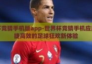 世界杯竞猜手机版app-世界杯竞猜手机应用，便捷高效的足球狂欢新体验