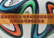 世界杯足球竞猜投注-世界杯足球竞猜与投注，绚烂的挑战与激情的互动