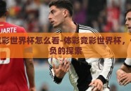 体彩竞彩世界杯怎么看-体彩竞彩世界杯，一场胜负的探索