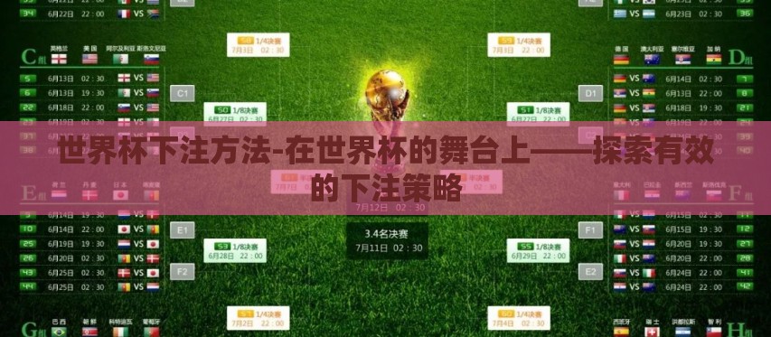 世界杯下注方法-在世界杯的舞台上——探索有效的下注策略