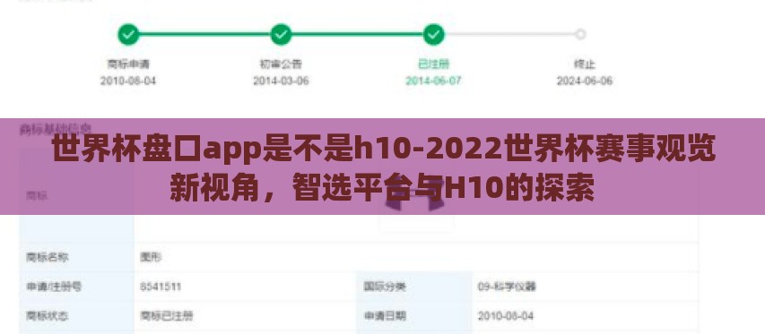 世界杯盘口app是不是h10-2022世界杯赛事观览新视角，智选平台与H10的探索
