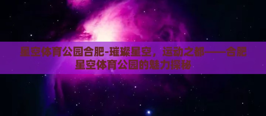 星空体育公园合肥-璀璨星空，运动之都——合肥星空体育公园的魅力探秘