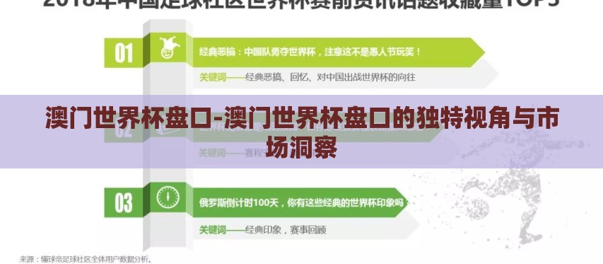 澳门世界杯盘口-澳门世界杯盘口的独特视角与市场洞察 澳门世界杯盘口-澳门世界杯盘口的独特视角与市场洞察