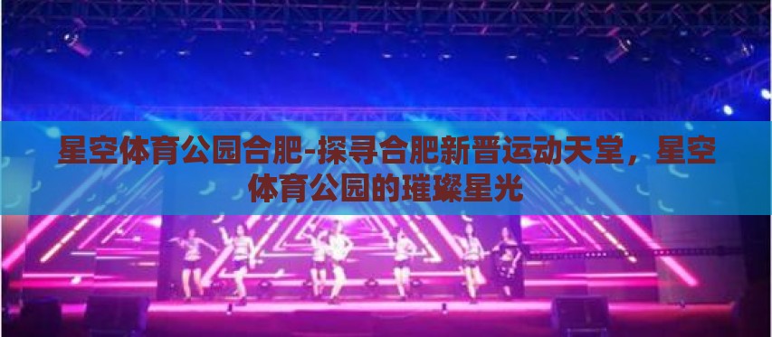 星空体育公园合肥-探寻合肥新晋运动天堂，星空体育公园的璀璨星光