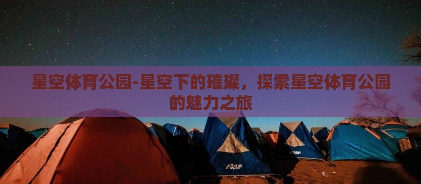 星空体育公园-星空下的璀璨，探索星空体育公园的魅力之旅