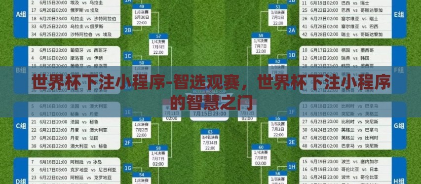 世界杯下注小程序-智选观赛,世界杯下注小程序的智慧之门 世界杯下注小程序-智选观赛,世界杯下注小程序的智慧之门